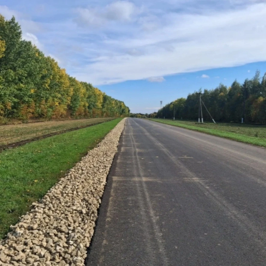 🛣 Ремонт дороги Ливны – Навесное выходит на финишную прямую