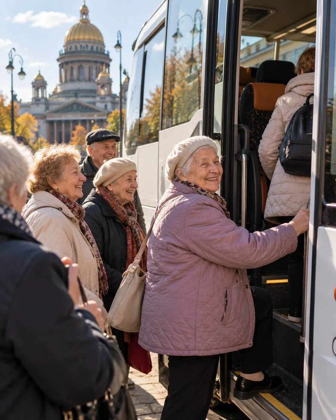 🚌 Петербург — для пенсионеров купят автобус для поездок на экскурсии