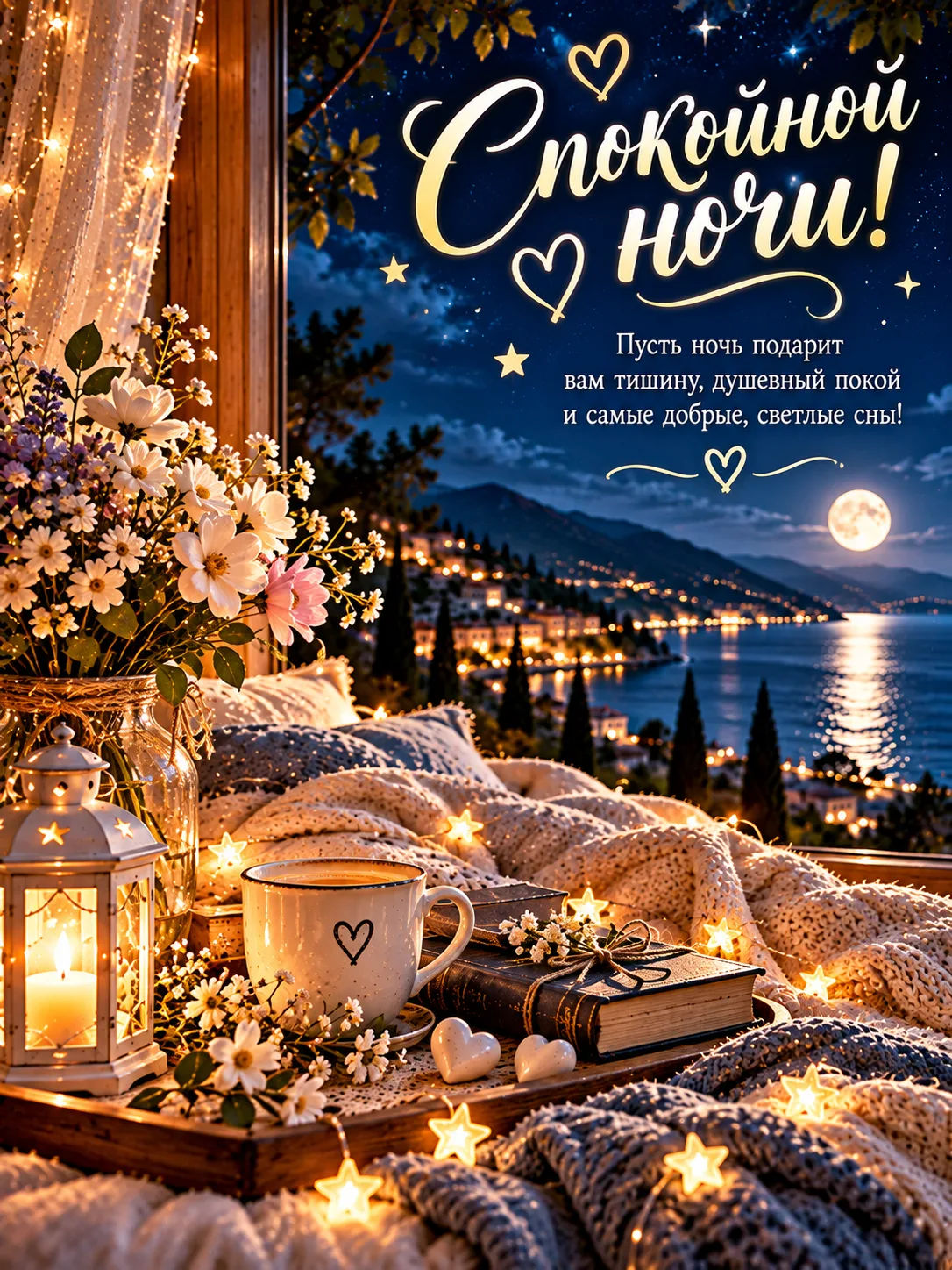 🌙✨ Спокойной ночи, мои хорошие! ❤️