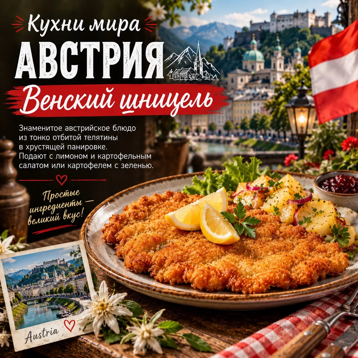 🌍 Кухни мира — Австрия 🇦🇹