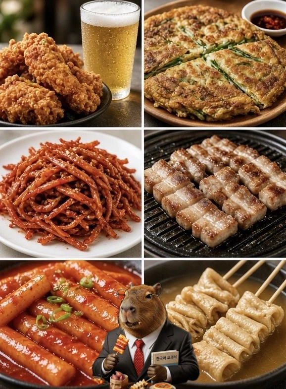 Вечерние корейские закуски: что едят корейцы после работы 🌙🍢