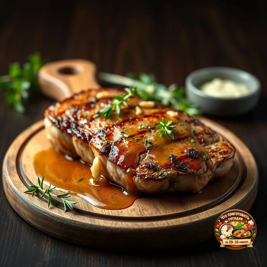 🍽️ Стейк из индейки с медом и чесноком