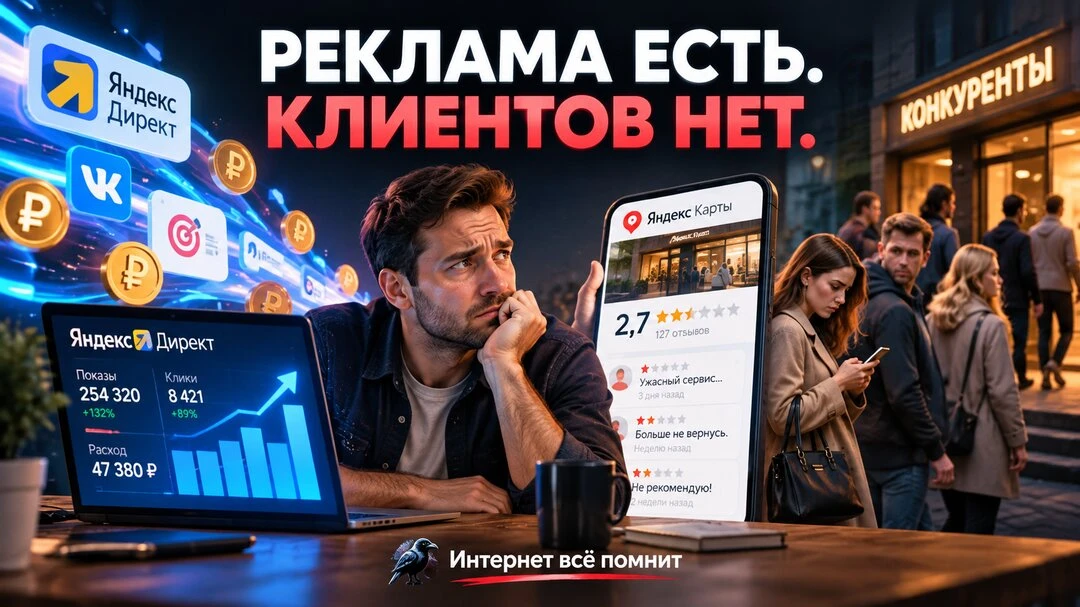 Почему реклама есть, а клиентов нет?