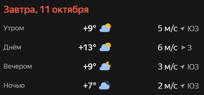Прогноз погоды☀️