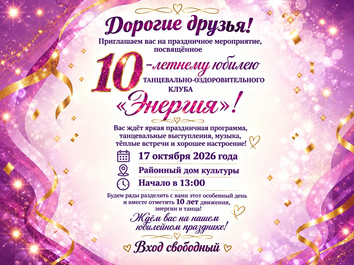 ✨🎉  10 лет в ритме бита и в потоке энергии — танцевально-оздоровительный клуб «Энергия...