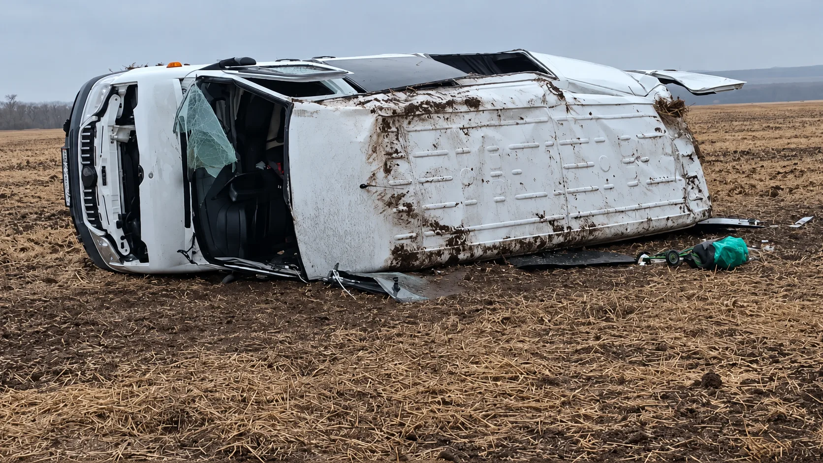🚗 5 человек пострадали при перевороте микроавтобуса в Ростовской области