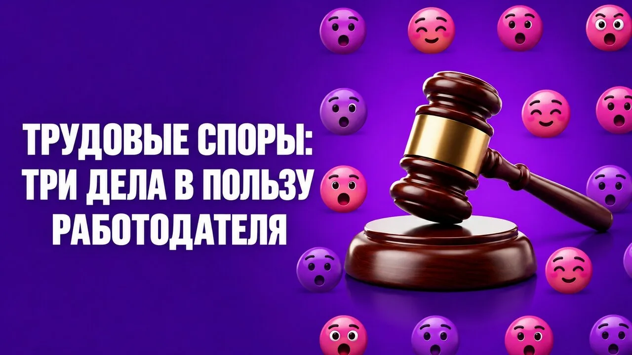 ⚖ Три свежих спора и три решения в пользу работодателя. Смотрим, какие обстоятельства п...
