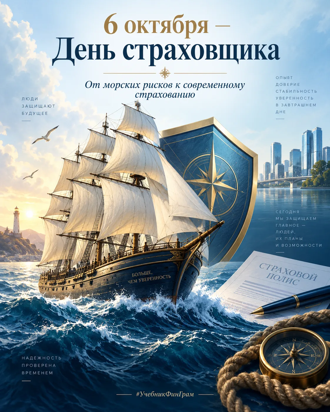 🛡 6 октября — День страховщика. История страхования насчитывает не десятилетия и даже ...