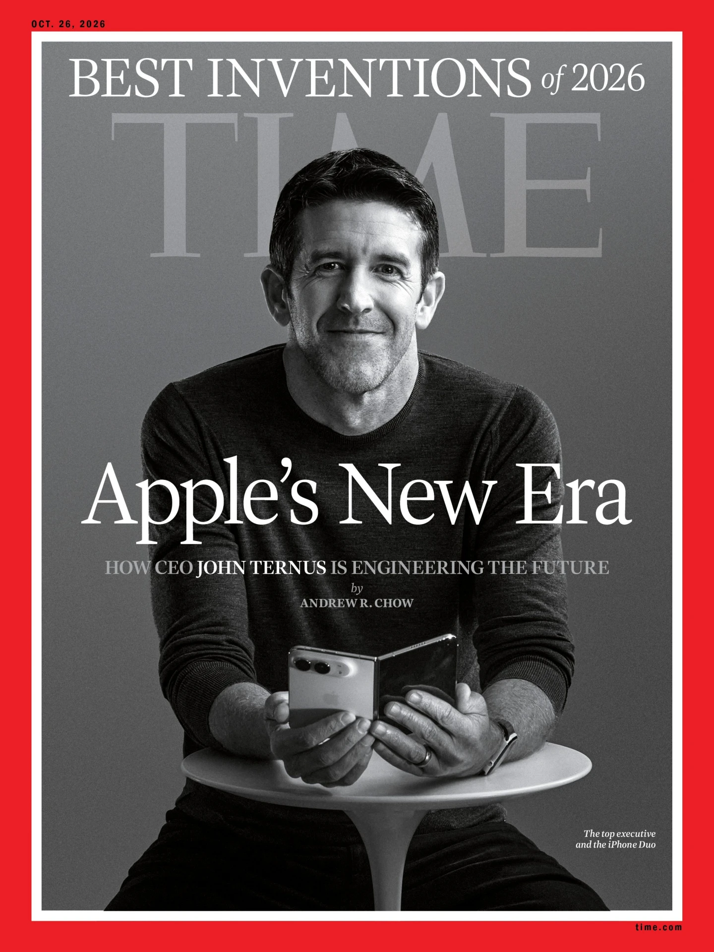 Журнал Time вышел с обложкой, на которой изображен новый гендиректор Apple Джон Тернус.
