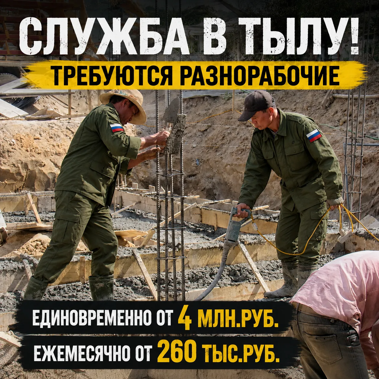 🛠 ТРЕБУЮТСЯ РАЗНОРАБОЧИЕ
