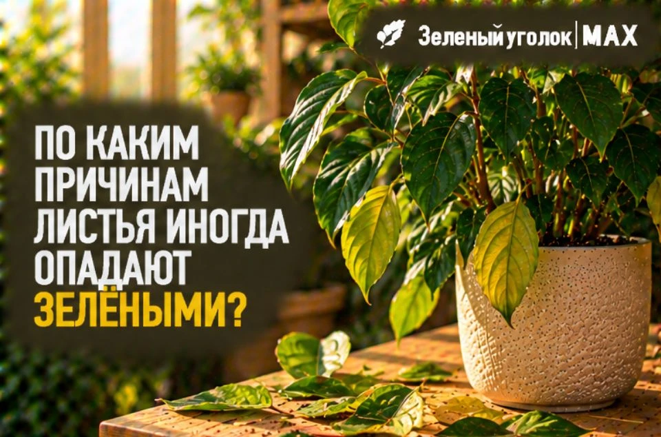 🍃 ПО КАКИМ ПРИЧИНАМ ЛИСТЬЯ ИНОГДА ОПАДАЮТ ЗЕЛЁНЫМИ?