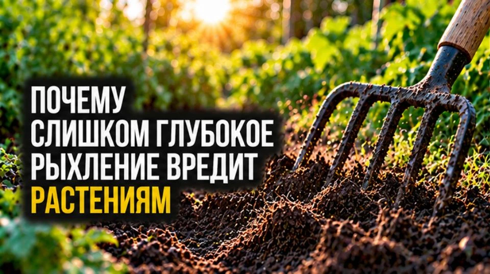 Почему слишком глубокое рыхление вредит растениям