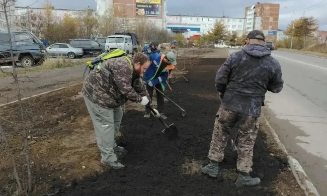 🌿 Итоги сентябрьского озеленения подвели в КЗХ Магадана