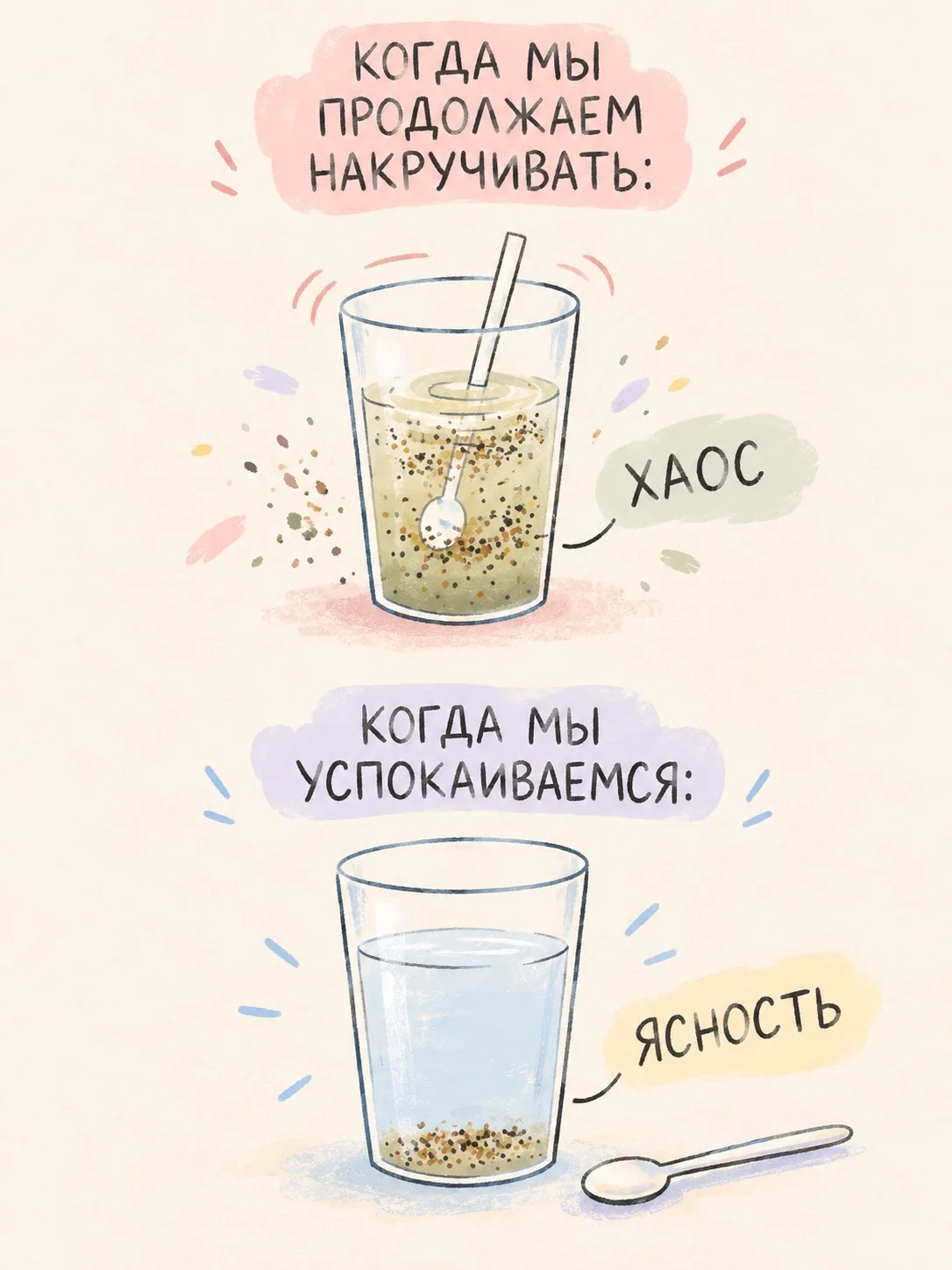 Если неприятный разговор запустил мыслемешалку, попробуй записать ситуацию в дневник КП...