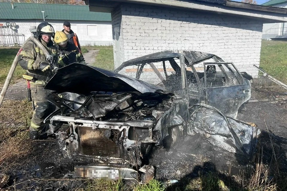 Смертельное ДТП в Сасовском округе: автомобиль полностью выгорел, женщина погибла, пасс...
