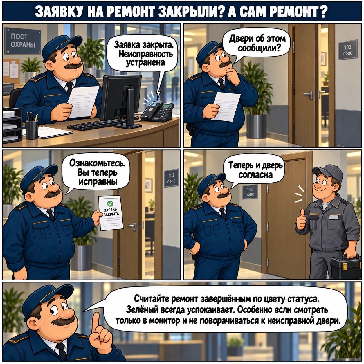 🎨 ЗАЯВКА НА РЕМОНТ ЗАКРЫТА? А САМ РЕМОНТ?