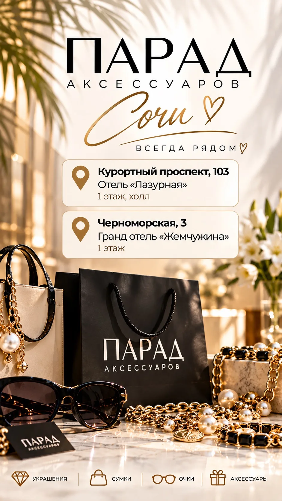 Наши локации в г. Сочи.