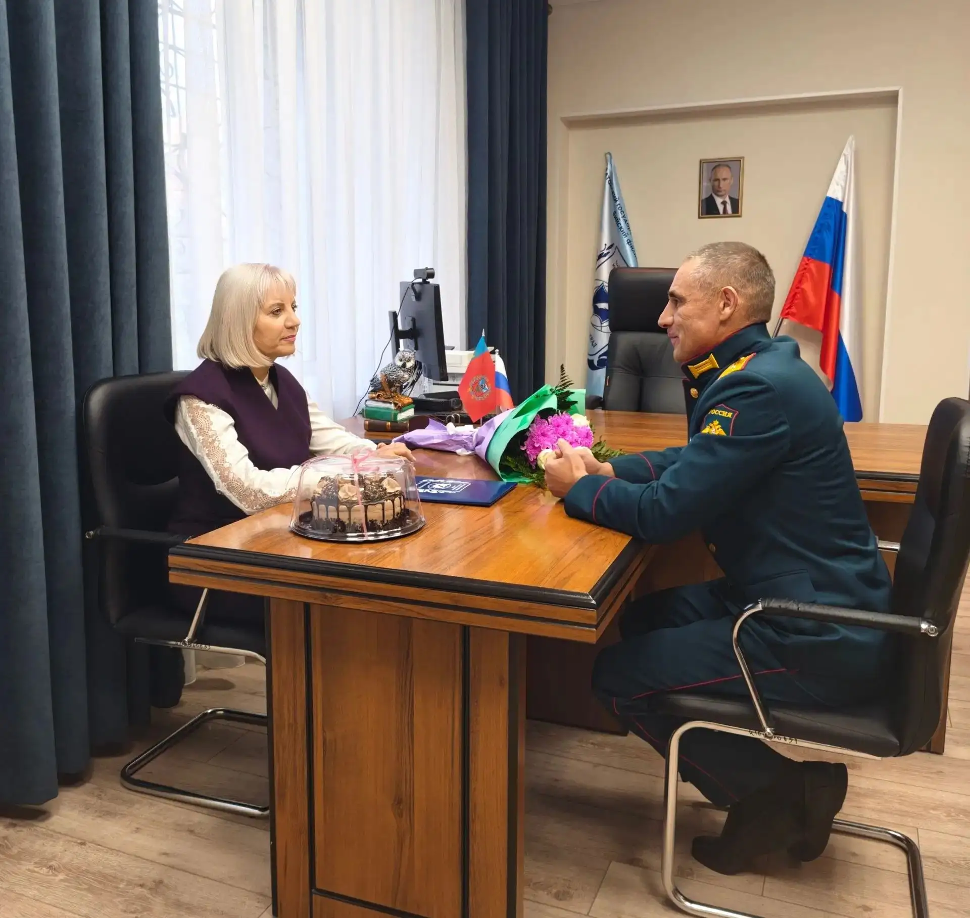🇷🇺9 октября состоялась теплая встреча директора Бийского филиала им. В.М. Шукшина Алт...