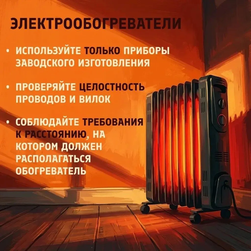 Тепло не должно обжигать: правила использования обогревателей.