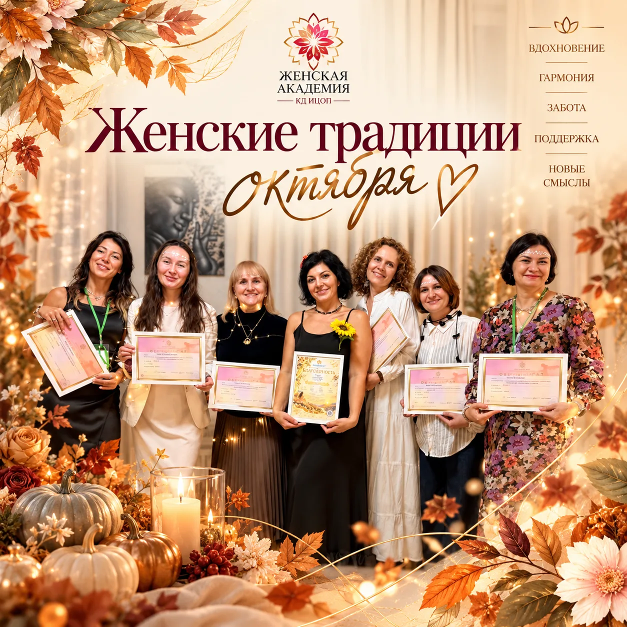 Октябрь 2026: женская мудрость Покрова, льна и подготовка к зиме 🍂🕯️