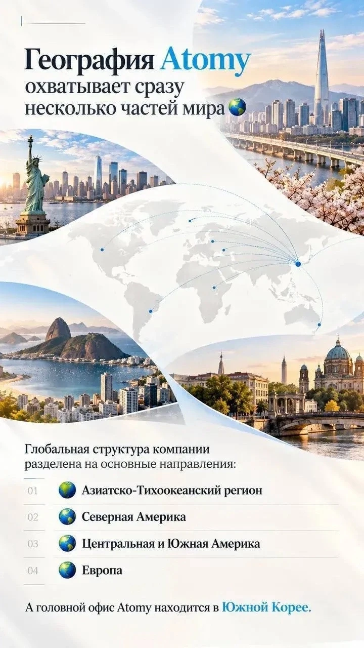 🔥🔥Компания  ATOMY (от корейского «atom»  美》, где《美》означает КРАСОТУ, стремительно наб...