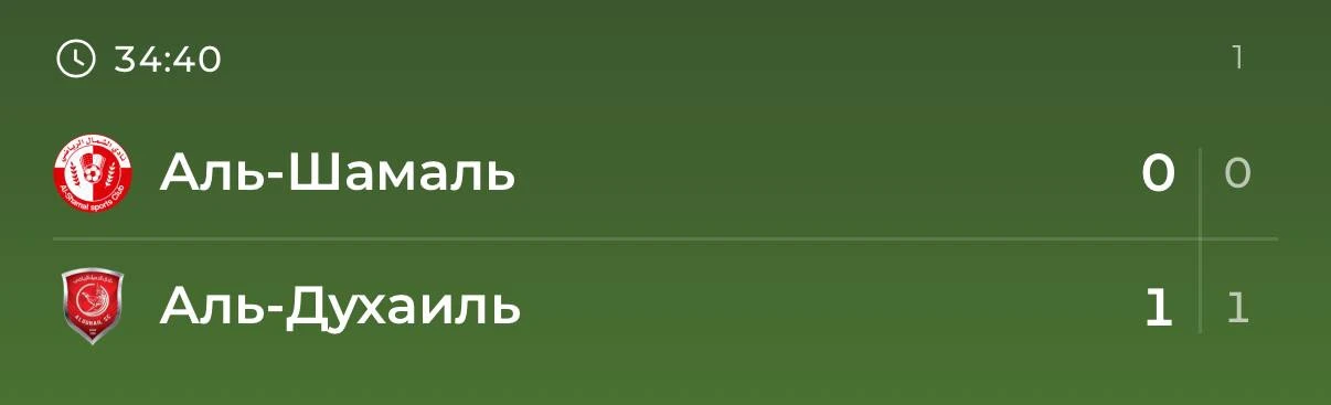 Аль Духаиль гол в первом! ⚽️