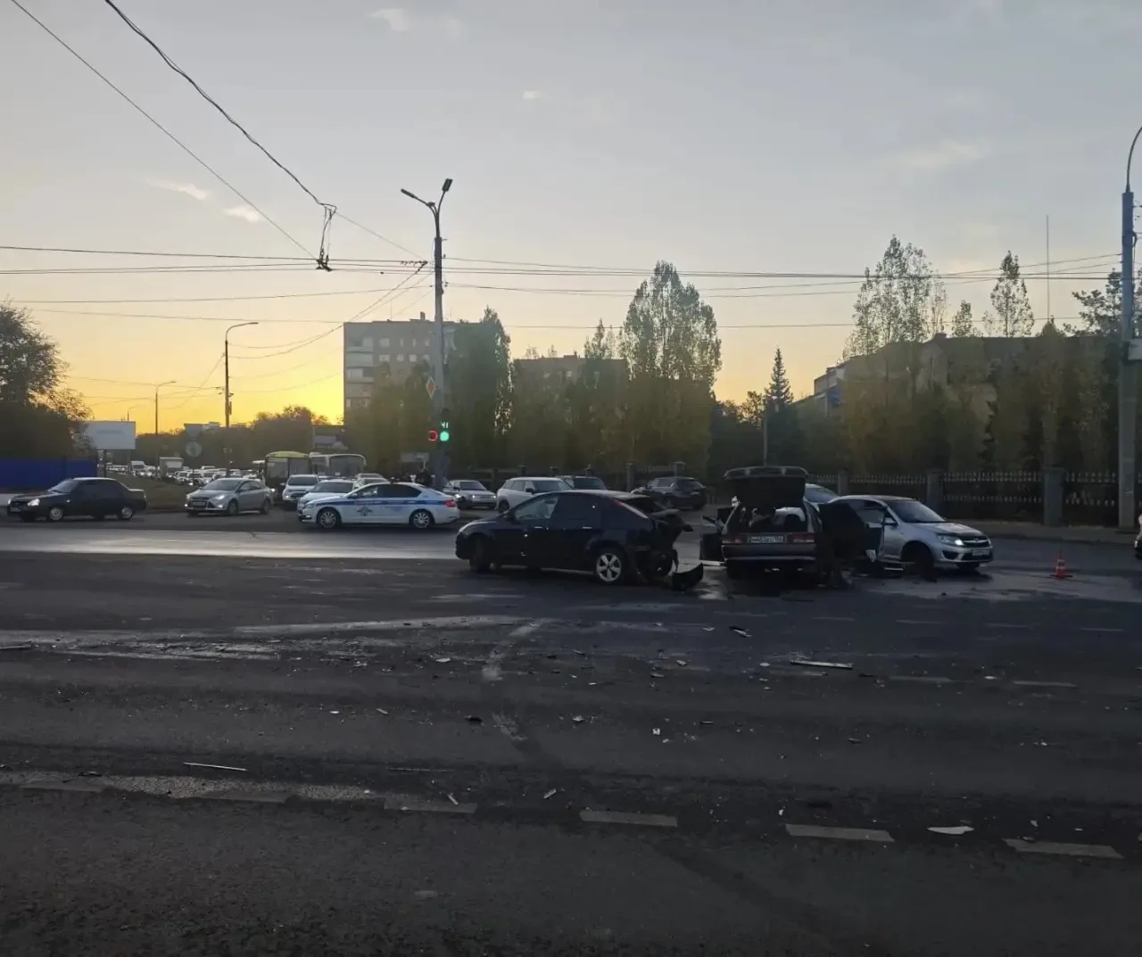 ❗️В Оренбурге в ДТП на перекрёстке пострадали три человека