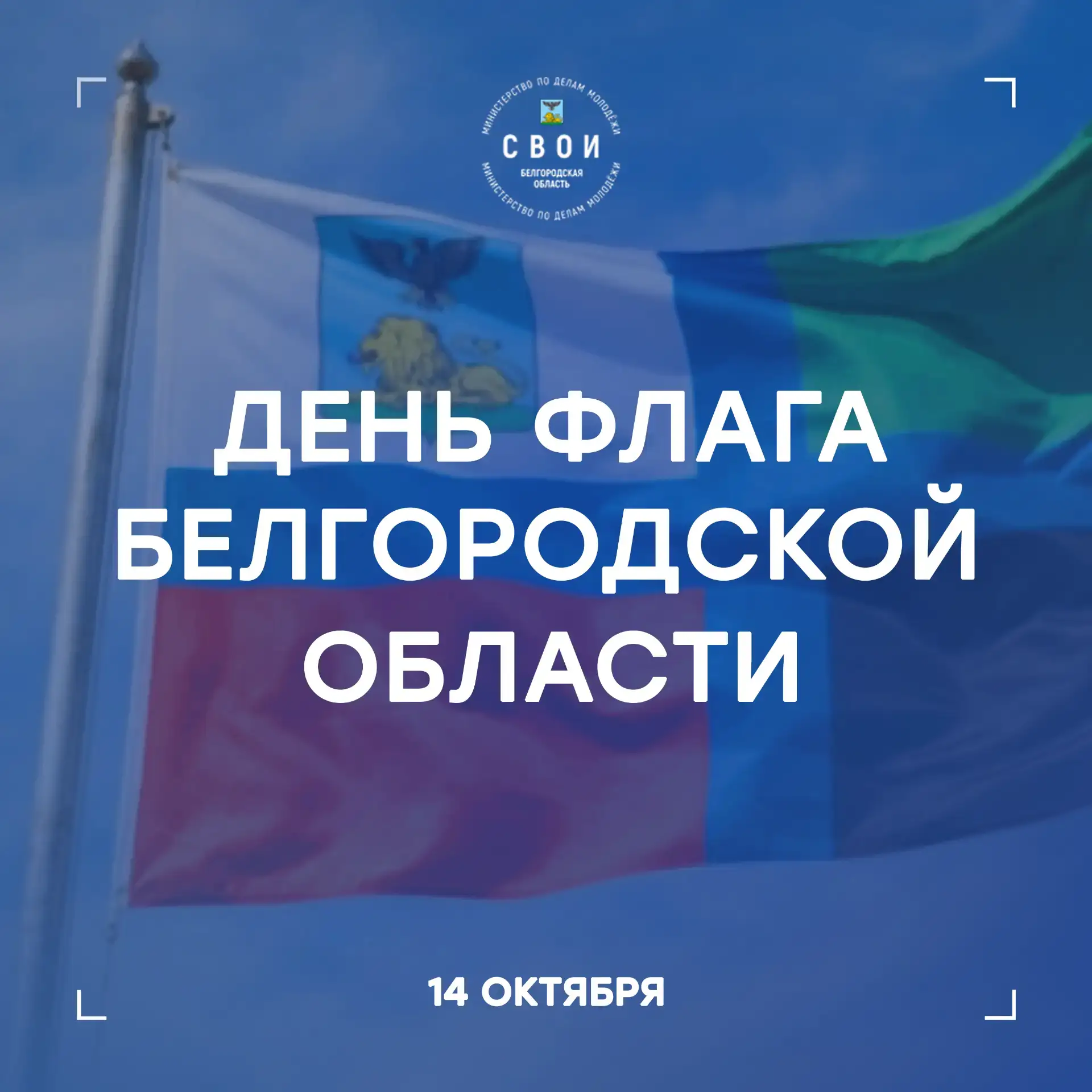 Сегодня, 14 октября, мы отмечаем День флага Белгородской области.Более четверти века эт...