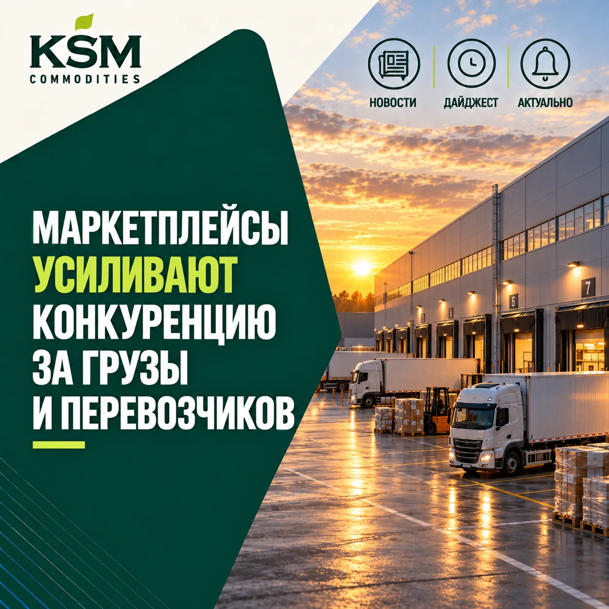 🚛 Маркетплейсы усиливают конкуренцию за грузы и перевозчиков