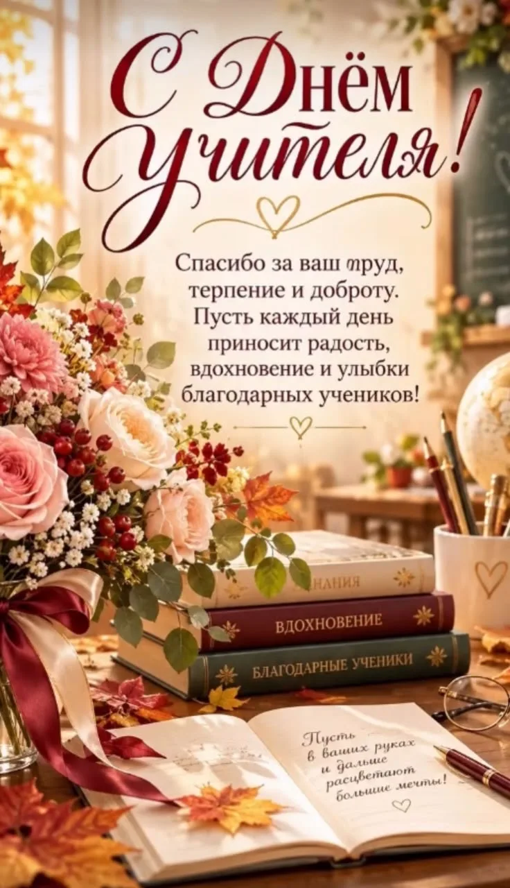 С Днем учителя!❤️‍🩹