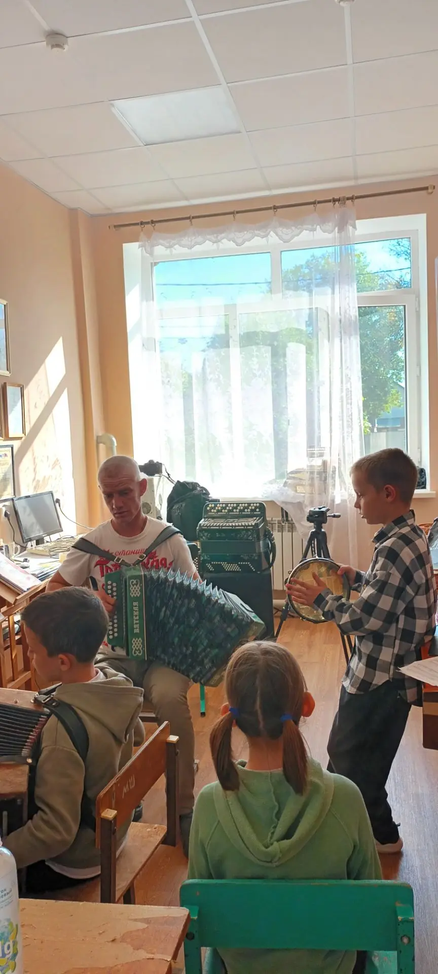 Уроки на музыкальном отделении.