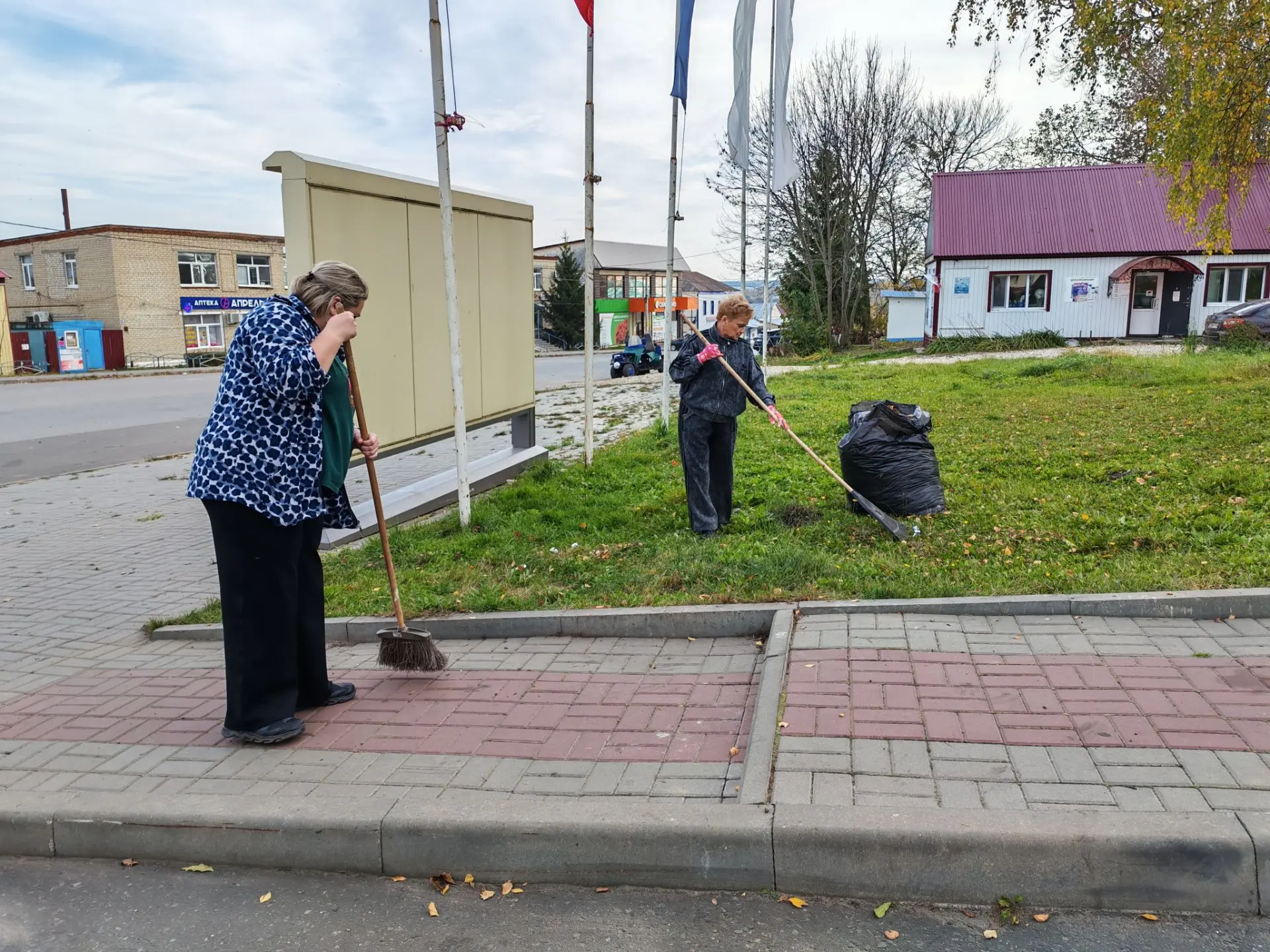 Работники культуры Вадинского района дружно вышли на общерайонный субботник. Вооруживши...