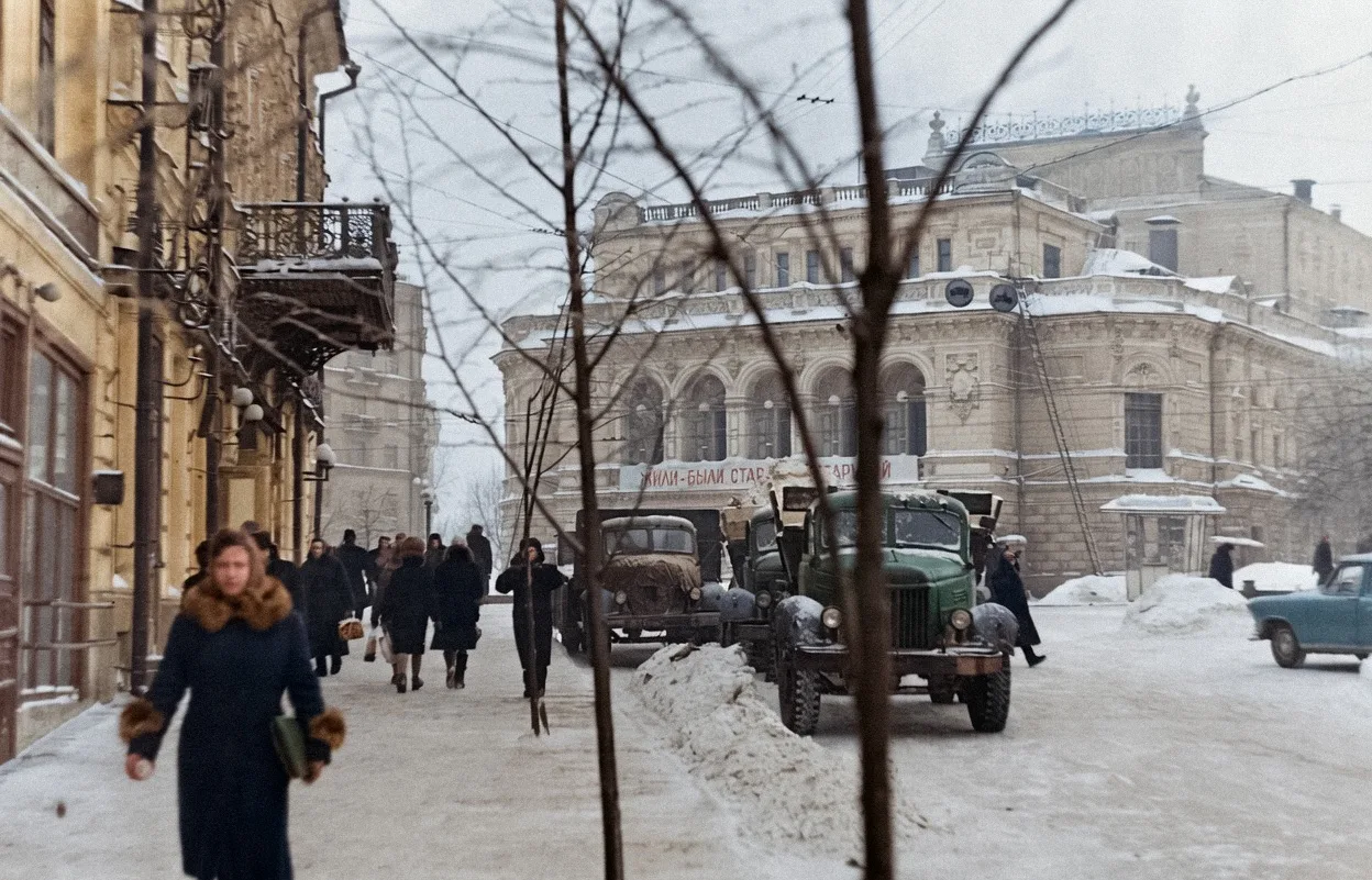 Ул. Пискунова. Горький, 1964 год.