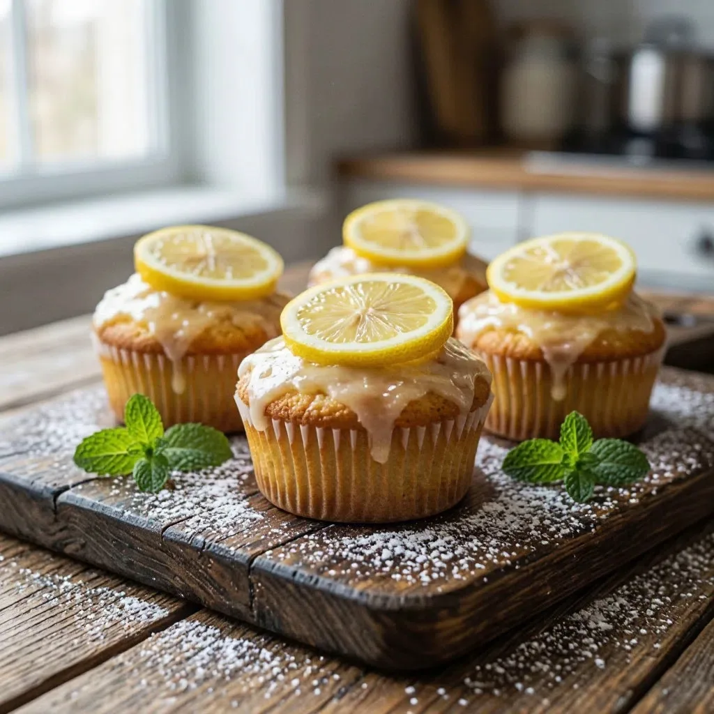 🧁Кексы с лимонной цедрой, сметаной и пряным имбирем