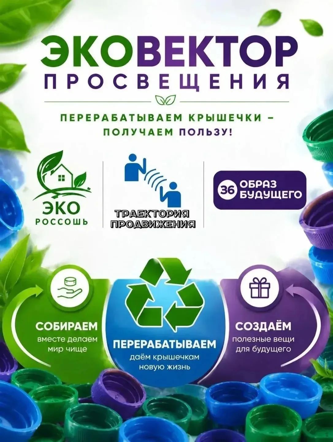 ПУТЕШЕСТВИЕ КРЫШКИ-МАЛЫШКИ♻️