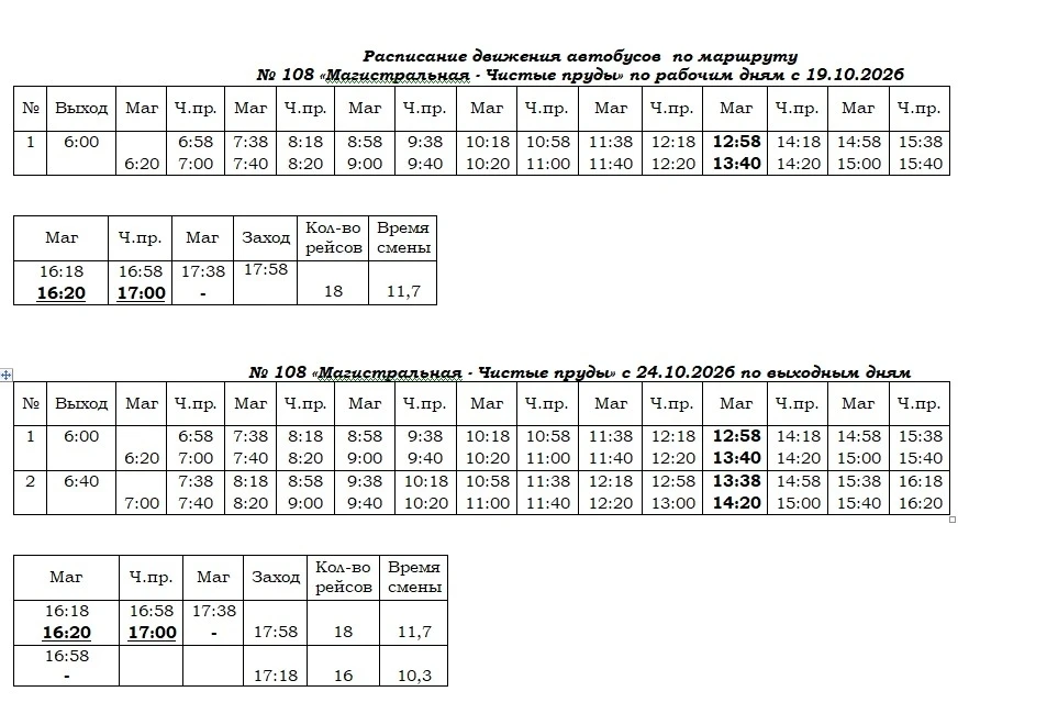 🚌В Тамбове сокращают количество рейсов по дачному маршруту «Магистральная – Чистые пруды»