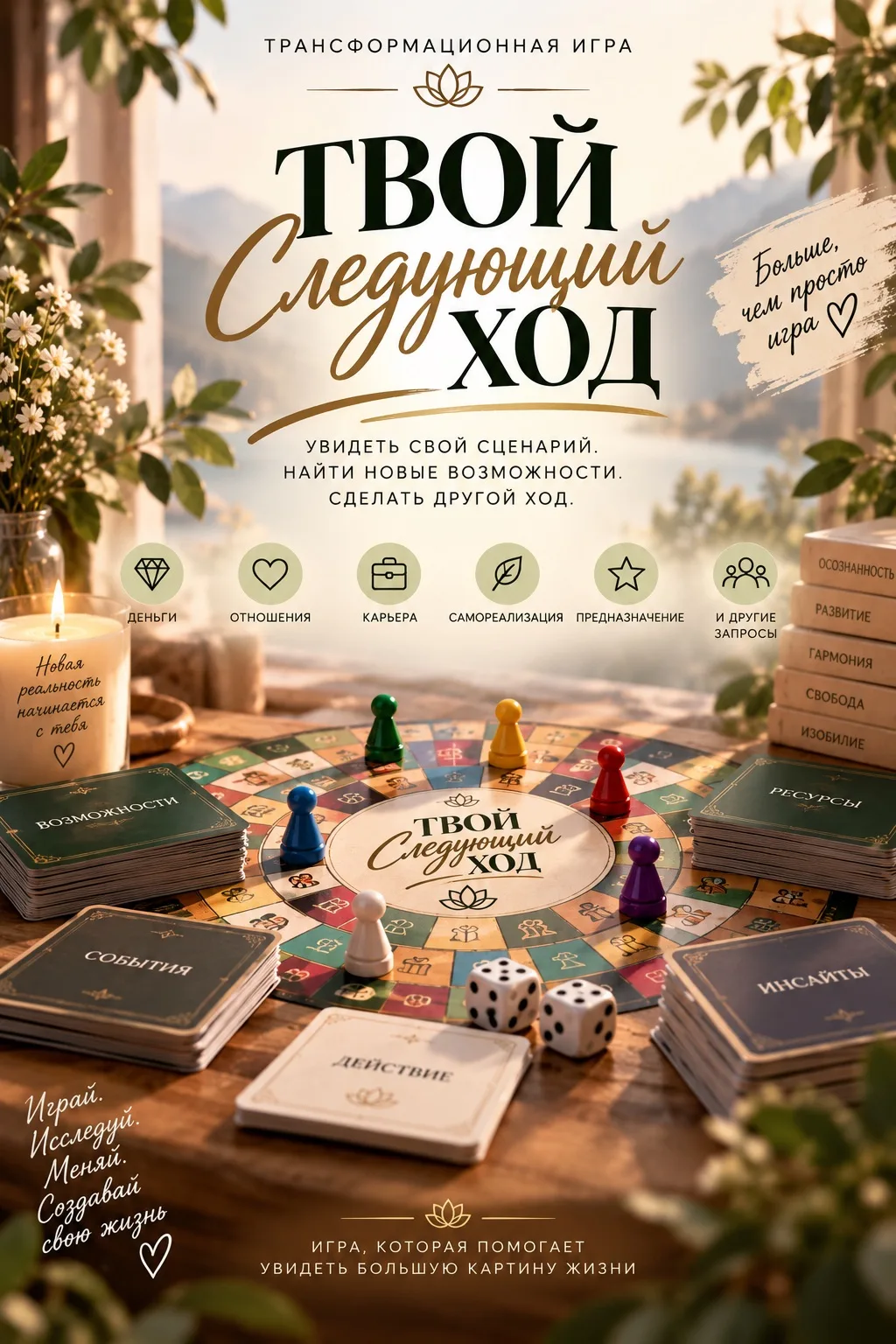 Приглашаю тебя на трансформационную игру «ТВОЙ СЛЕДУЮЩИЙ ХОД» 🎲