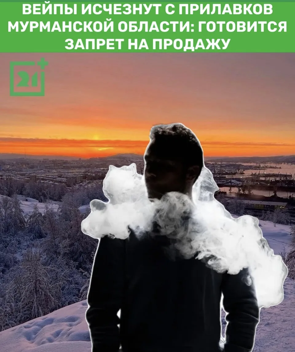 ❗️Вейпы исчезнут с прилавков Мурманской области: готовится запрет на продажу