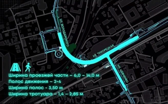 ❗️Развязка на Тихорецкой: установили первые опоры путепровода