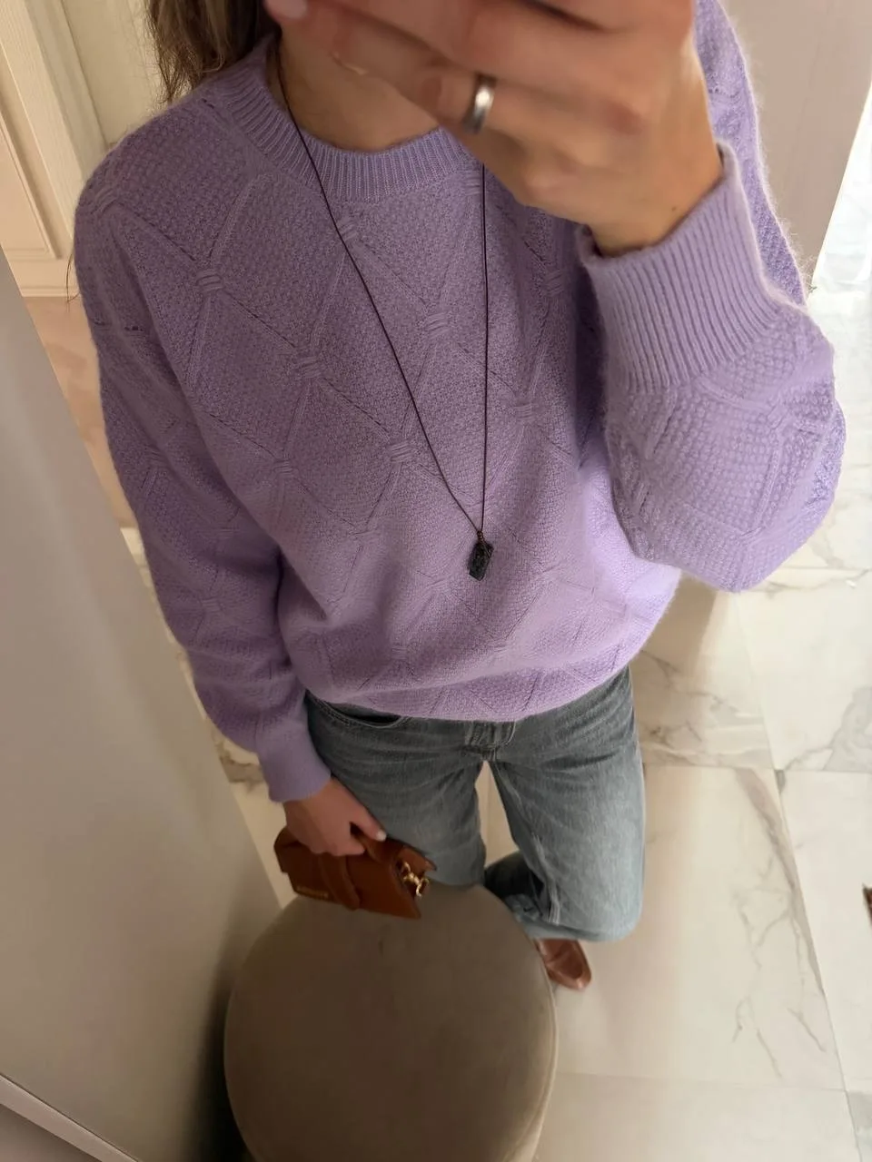 NEW💜💜💜Свитер в трендовом лиловом цвете💜💜💜