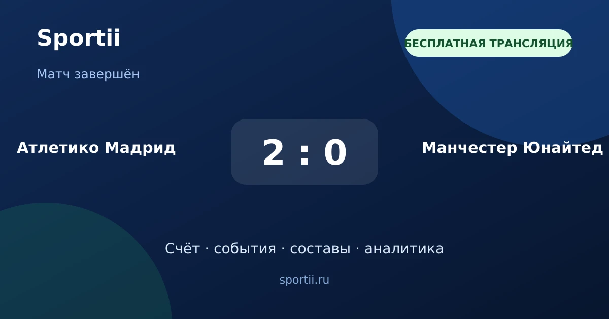 ⚽ Матч завершён