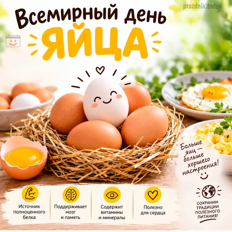 сли утро начинается с яйца — сегодня вы особенно в теме. 🍳