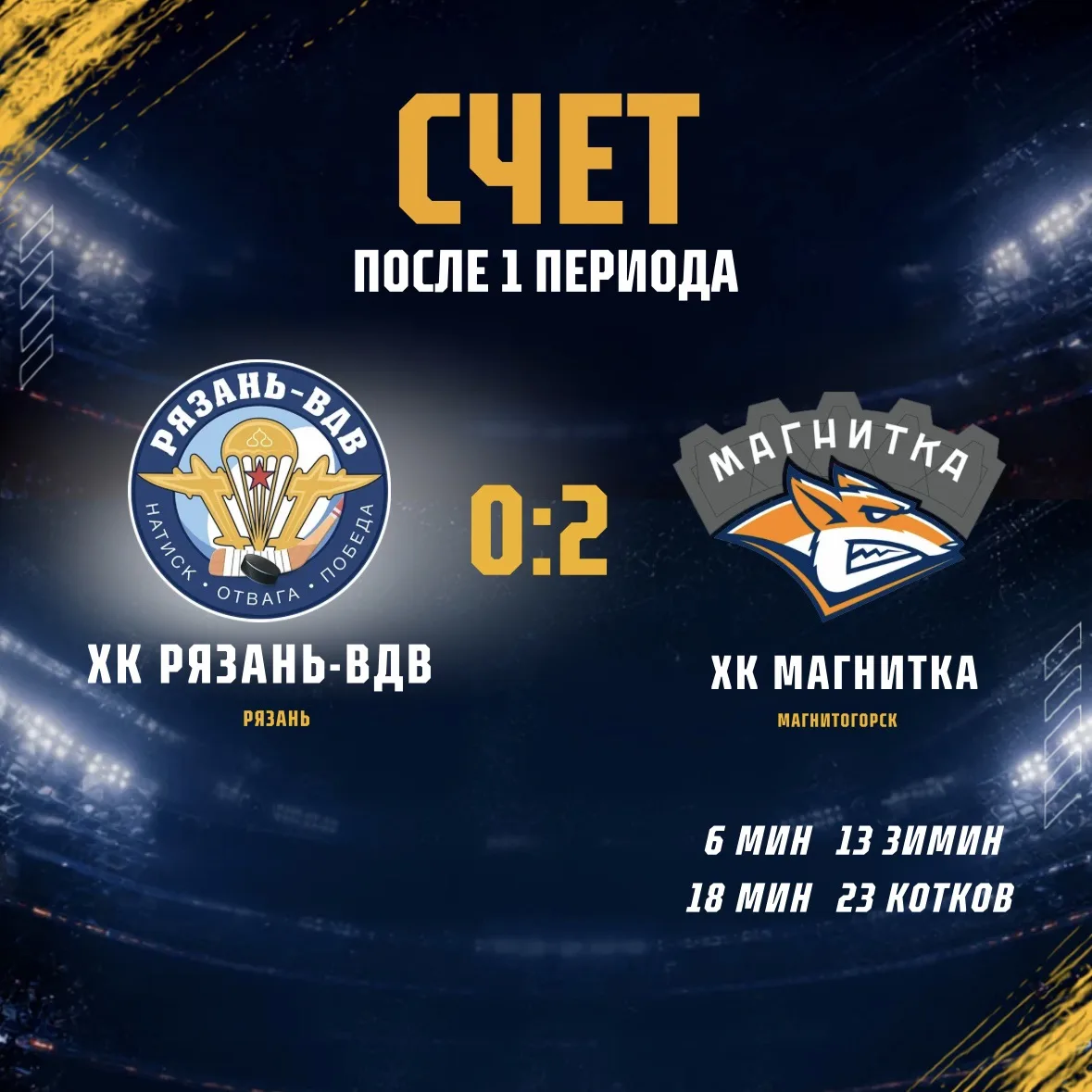 #ВХЛ 0:2 — не приговор. Мы верим в команду!
