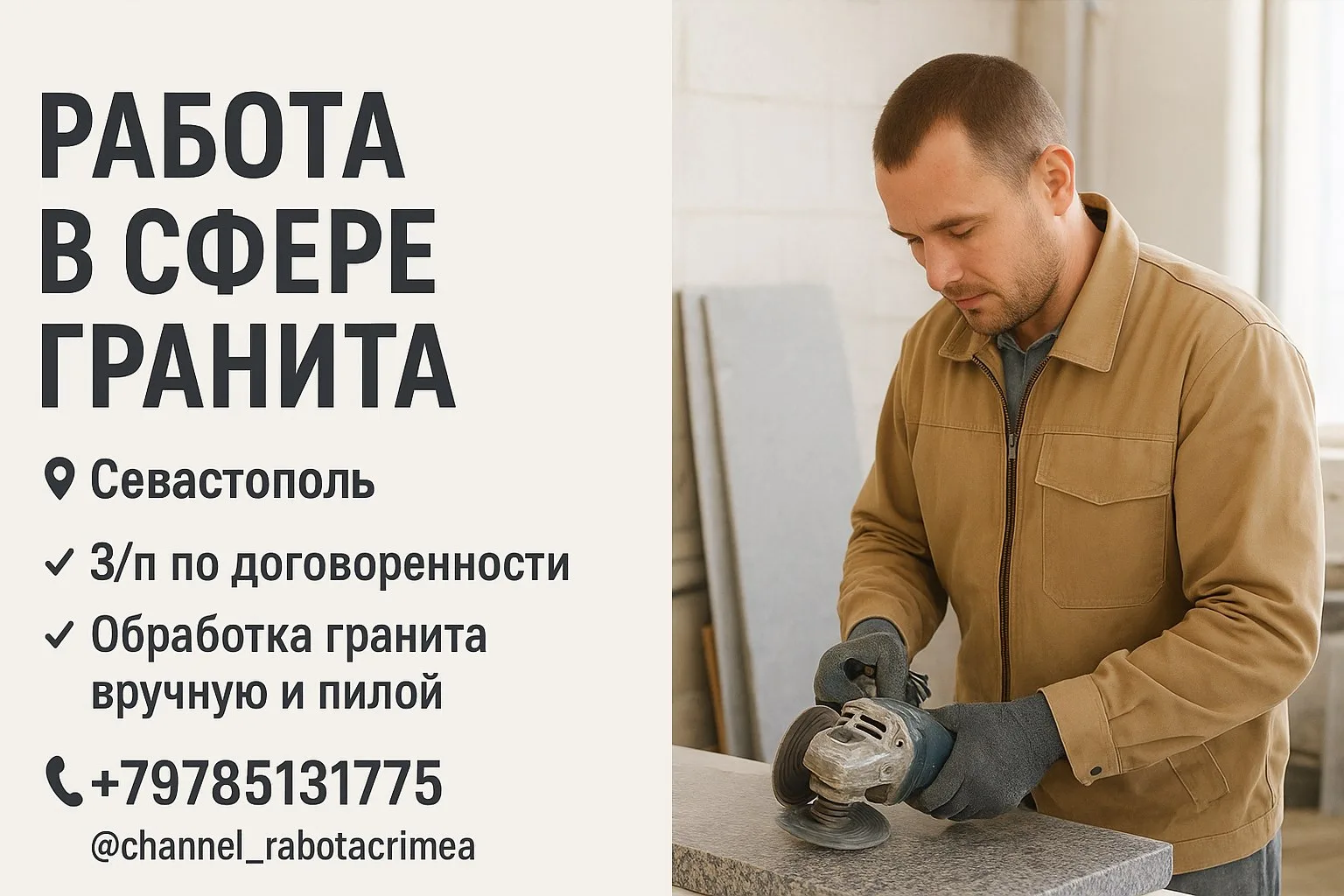🔊 РАБОТА В СФЕРЕ ГРАНИТА