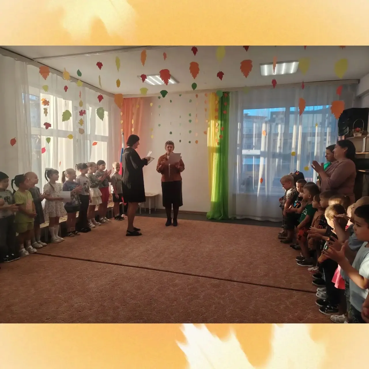 🍁🍂Сегодня в нашем детском саду 🏡прошла традиционная торжетственная линейка на которо...