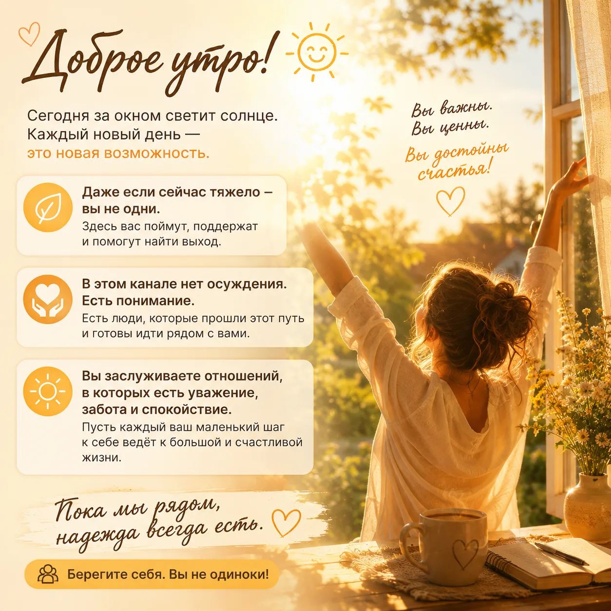 ☀️ Доброе утро, дорогие! ❤️🌸