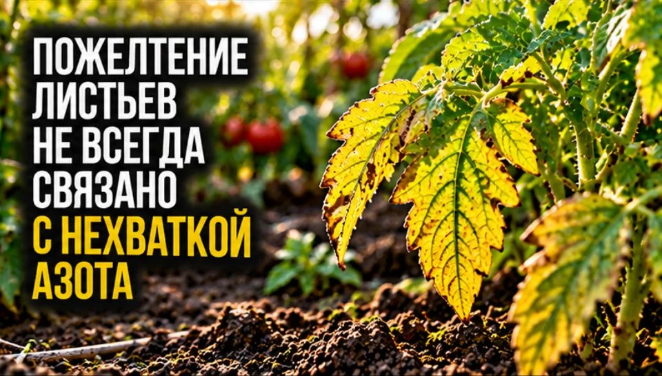 Пожелтение листьев не всегда связано с нехваткой азота