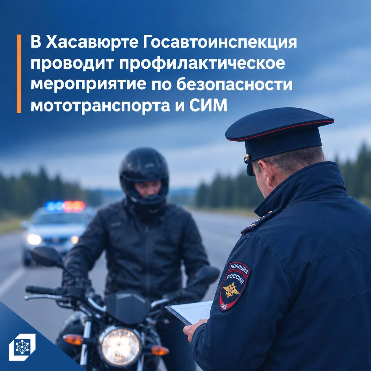 В Хасавюрте проводится профилактическое мероприятие по безопасности мототранспорта и СИМ