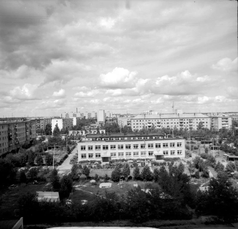 Александров, июль 1982 года. Вид на микрорайон Черёмушки.