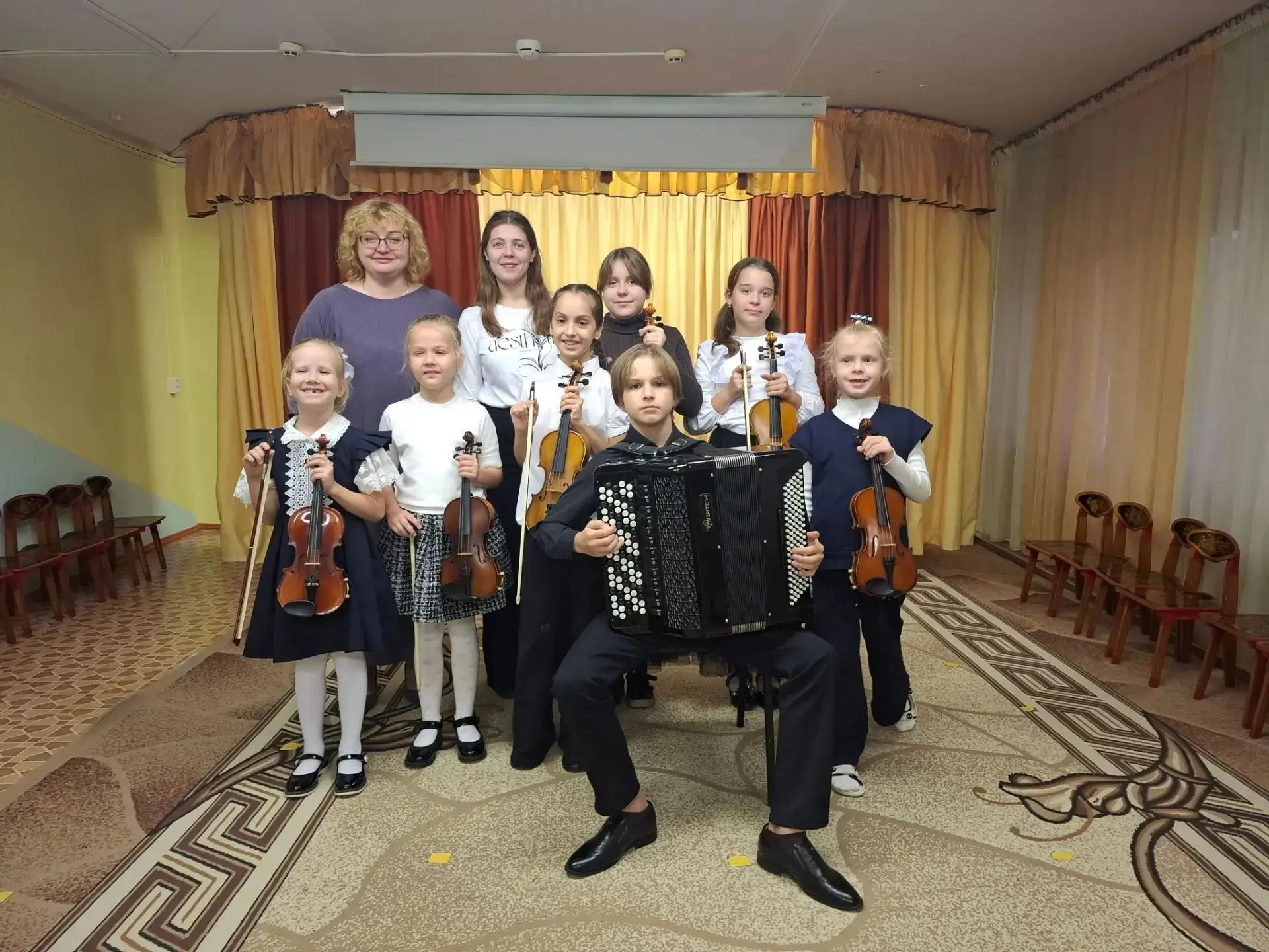 2 октября в детском садике школы №2090 прошел концерт «В мире музыкальных инструментов».